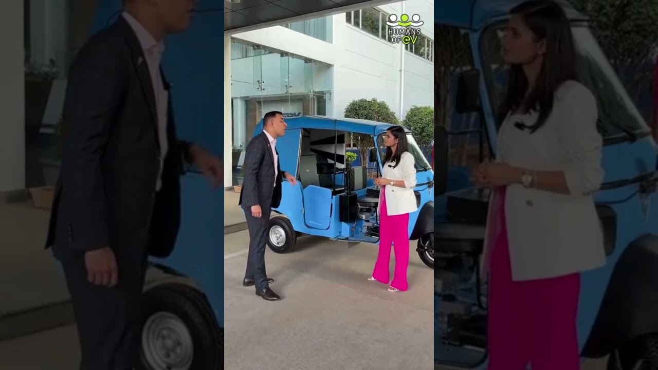 🚨 ПЕРВЫЙ в Индии автономный электрический трёхколёсный автомобиль уже здесь! 🚨