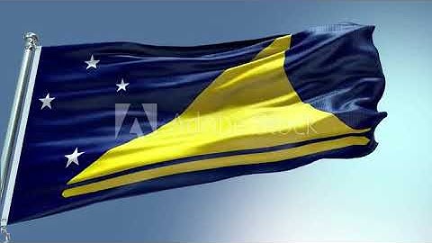 4k render Tokelau Flag video waving in wind Tokelau Flag Wave Loop waving in wind Tokelau Flag