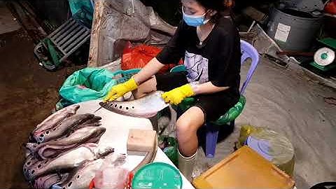 CHỢ ĐẦU MỐI BÌNH ĐIỀN | Chả cá bên em vẫn hoạt động bình thường | HUY HẢI SẢN