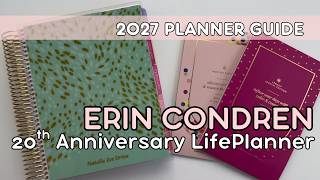 NEW Erin Condren 20th Anniversary 2027 Special Edition LifePlanner + Sticker Books!