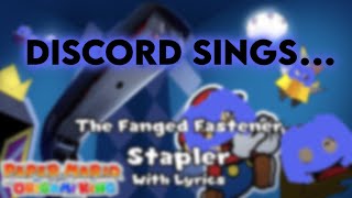 🍄 [] DISCORD SINGS: The Fanged Fastener Stapler WITH LYRICS [] By Juno Songs [] 🍄