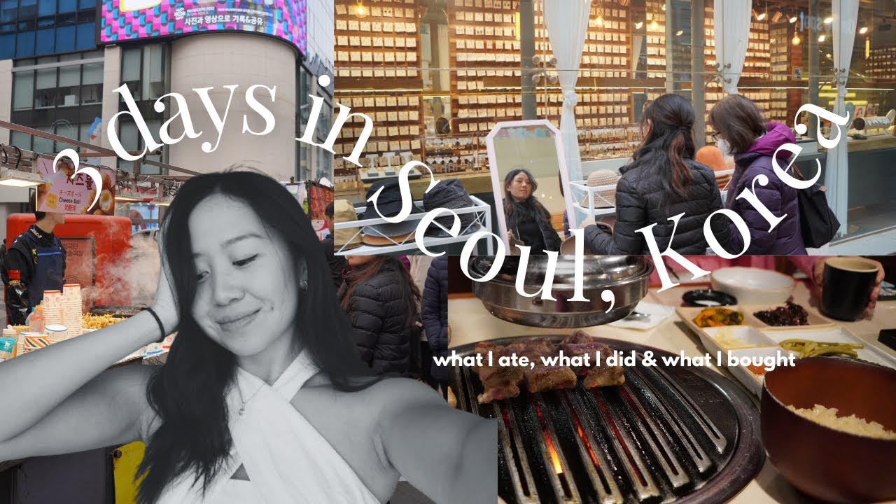 spend 3 days in Seoul with me | convenience store ASMR, FOOOOD, Korean ...