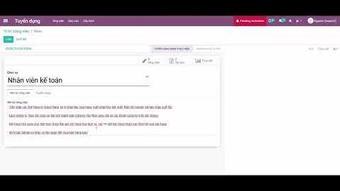TopERP | Cấu hình vị trí công việc trên Odoo