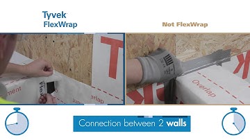 Tyvek® FlexWrap NF : Sealing membranes on outside walls