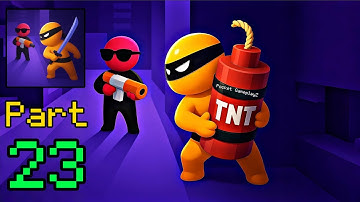 Stealth Master - Gameplay Walkthrough Part 23 - Blowing Up the Enemy Base (iOS, Android)