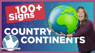 100 Country & Continent Signs in ASL | American Sign Language