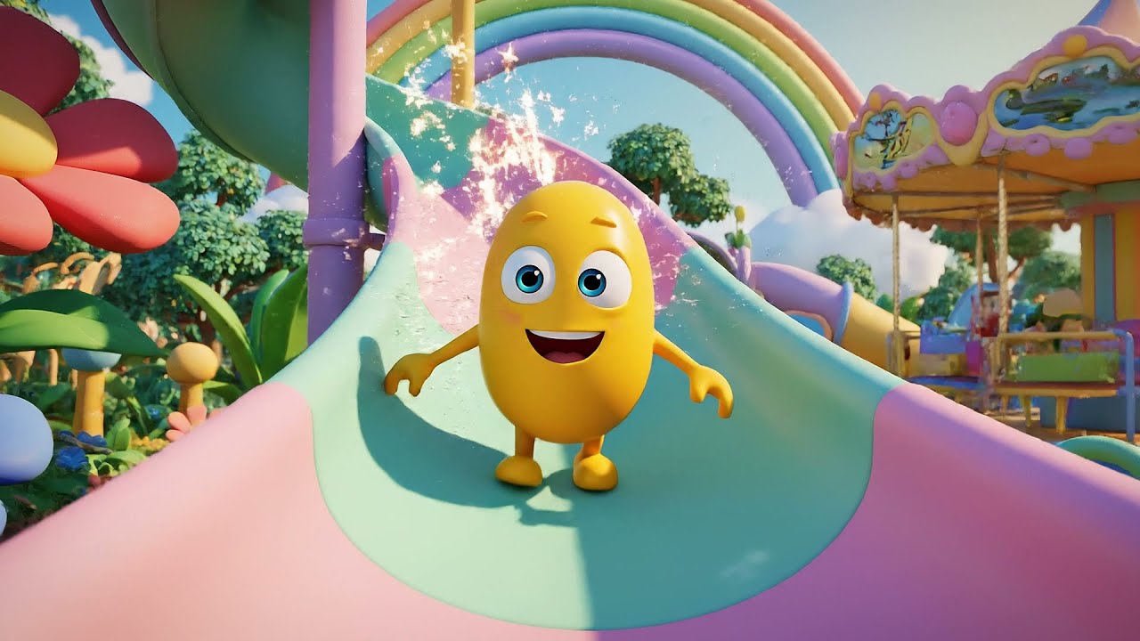 Fall Guys Frijol Tambaleante Rodando | Canciones Infantiles y Rimas para Niños