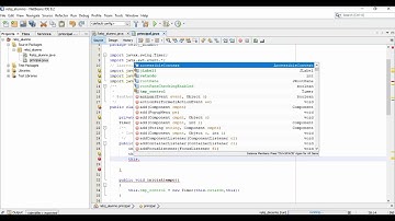 Ejemplo de uso del timer en JAVA