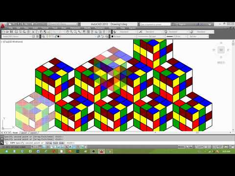 How to Draw Rubik's Cube in AutoCAD