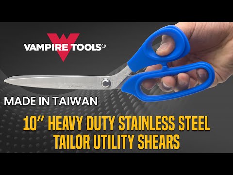 VT-3339 | 10″ Heavy-Duty Stainless-Steel Tailor Utility Shears | A Cut Above All #tailorscissors