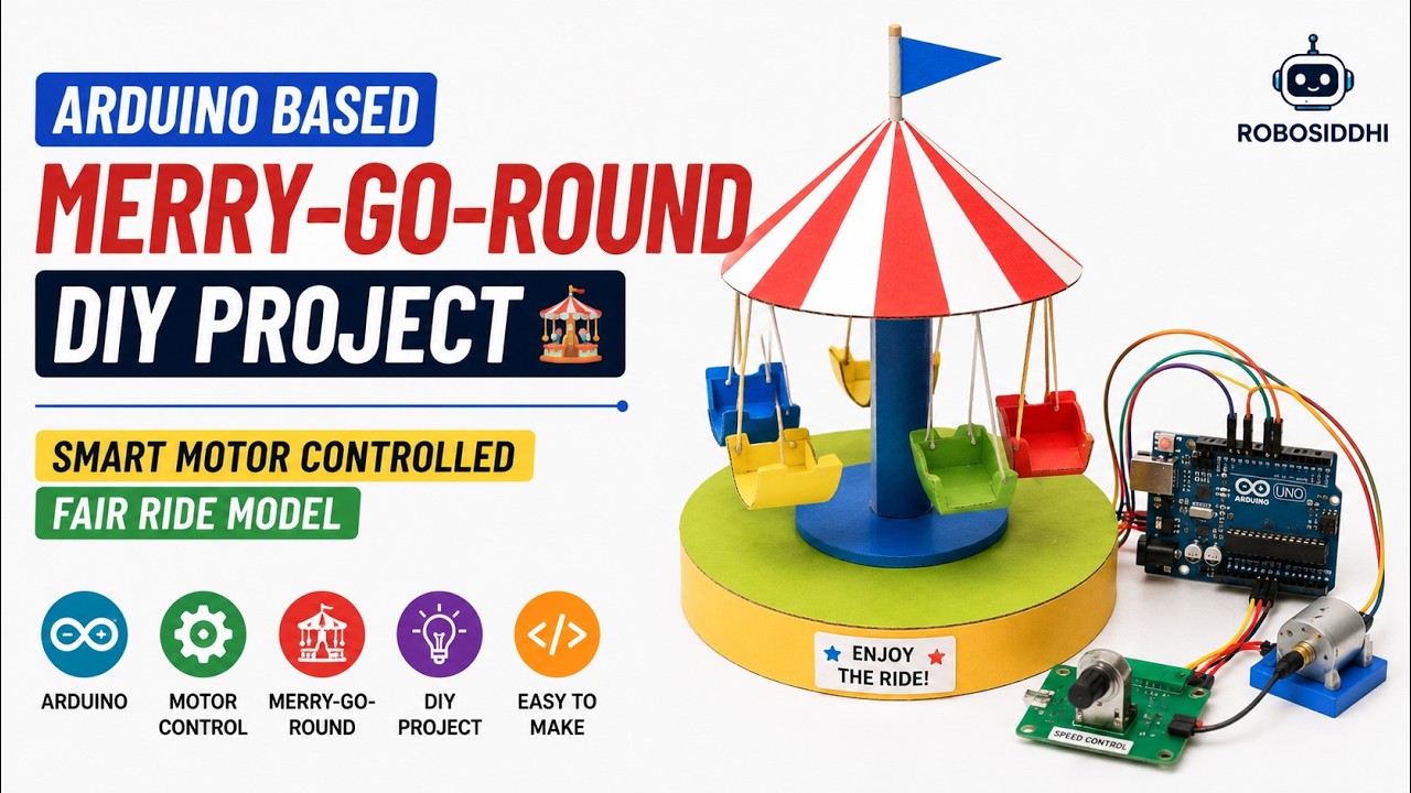 Carousel Machine Arduino DIY Merry-Go-Round Project using Arduino | Smart Fair Ride for ...