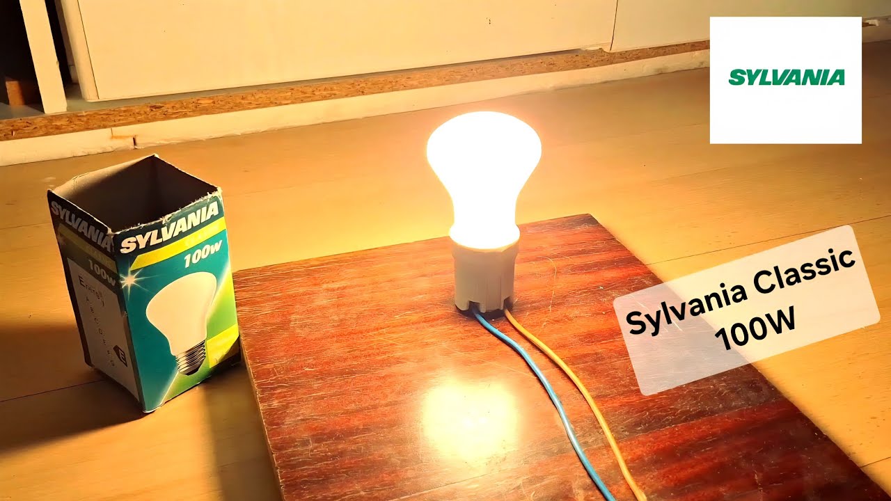 100W incandescent bulb from Sylvania
