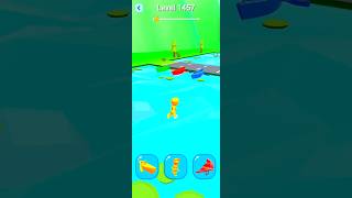 Shape-shifting funny race gameplay 1457🤯🚂🏍️#racing #gaming #shorts #shapeshifting