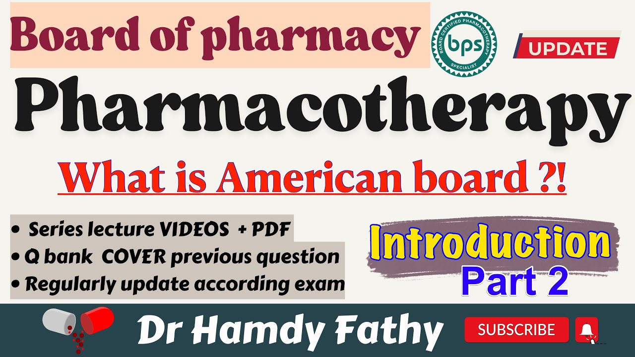 American board of pharmacotherapy | Introduction