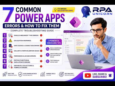 🚀 7 Common Power Apps Errors & How to Fix Them (Beginner to Pro Guide) | Microsoft Power Platform