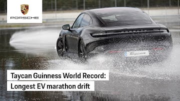 The Porsche Taycan Drifts into the Guinness World Records