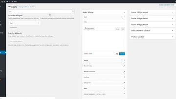 Add search widget input box into the WordPress widgets page.
