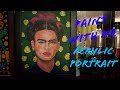 Paint With Me: Frida Kahlo Portrait &amp; Golden Monstera Babies | Quick PLANTITO Garden Tour