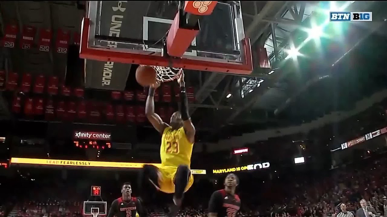 Bruno Fernando's Slam Dunk vs. Rutgers 