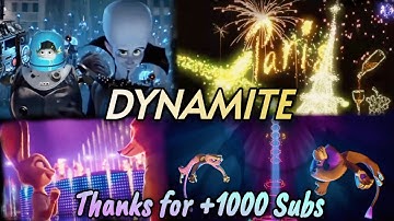 Dynamite - Taio Cruz (Lyrics) Animash Multifandom Edit *Special +1000 Subs