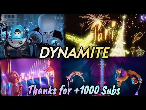 Dynamite - Taio Cruz (Lyrics) Animash Multifandom Edit *Special +1000 Subs