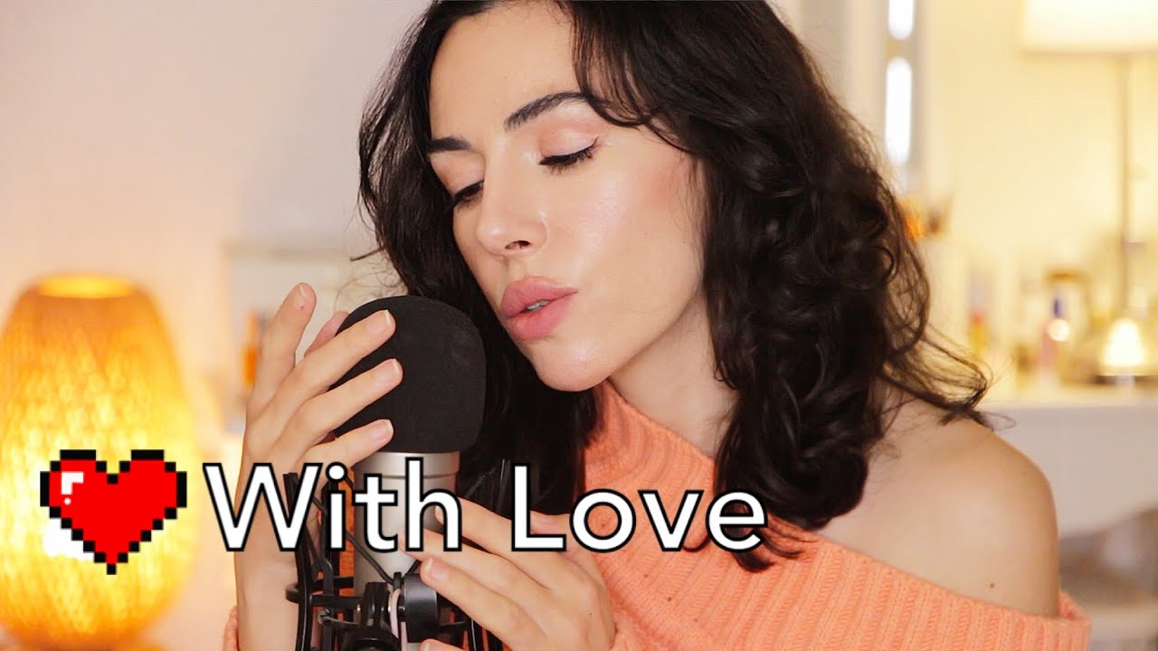 ASMR with love 🧡 happy vibes with kisses and whispering I love you