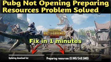 Preparing Resources in Pubg ✅ Updating Download List How Fix Updating resources & Maps
