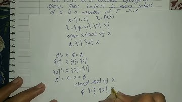 Every subset of a discrete topological space is open closed and clopen | Theorem prove with example