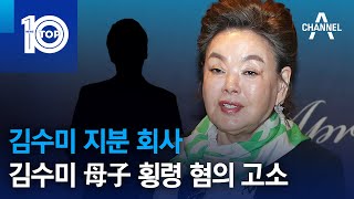 김수미 지분 회사, 김수미 母子 횡령 혐의 고소 | 뉴스TOP 10