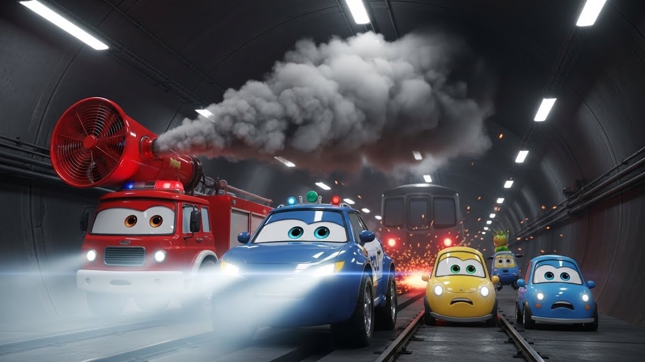 Subway Tunnel Fire Rescue! 🔥 Underground Emergency | Robocar Poli | Happy Rescue Cars