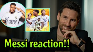 Messi reaction to Mbappe joining Real Madrid after his departure from Paris!