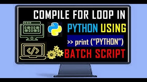 How to compile ⚙ Python program using Batch Script ||Command Line in Terminal to compile python code