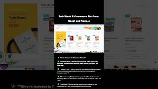 Full-Stack E-Commerce Platform | React and Node.js