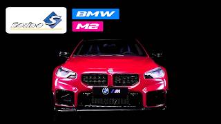 2024 BMW M2 Performance Parts Toronto Red Metallic with Carbon Top 1/18 Diecast Model Car by Solido