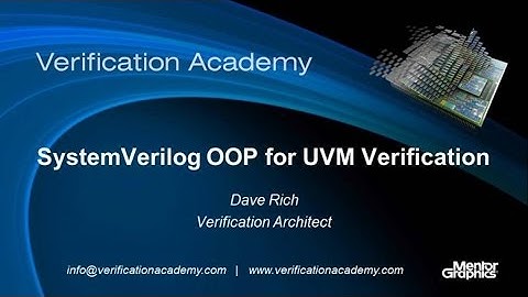 SystemVerilog OOP for UVM Verification