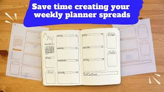 Speedy Spreads Weekly A5 Layout Stencils from Sunny Streak