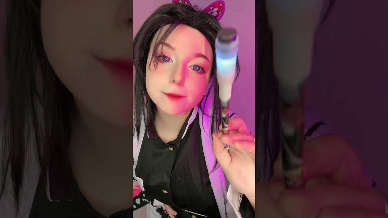 Asmr teste de atenção 💕 #cosplay #shinobu #kimetsunoyaiba #asmr