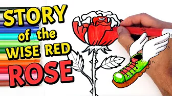 How to Draw a Red Rose | Kids Story