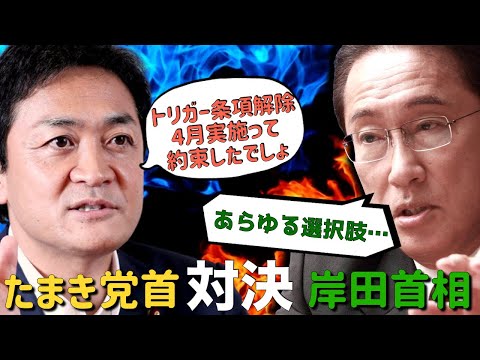 【たまきvs岸田】もちろん岸田総理の勝ちでしょ。あの内閣が約束なんて守るわけない!!と言うのが伊達の意見。あなたはどう思う？（トリガー条項凍結解除を4月に実施）