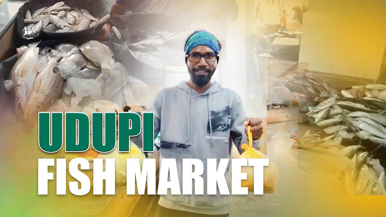 Udupi Fish Market Ladies Fish Market Annie studio Mangalore Vlog