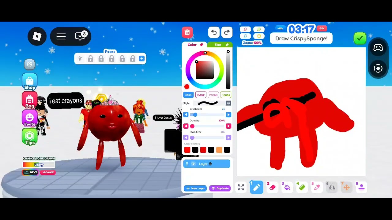 Playing draw me as siblings (fair ratings)