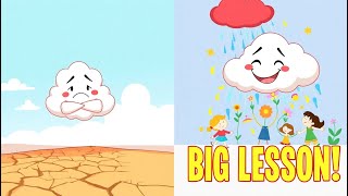 Short Moral Story for Kids – The Cloud That Refused to Cry | Story Time in English