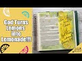 Bible Journaling with Distress Oxides! Let God Make Lemonade!