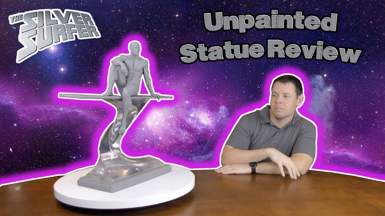 RARE custom SILVER SURFER kit (Unpainted STATUE) REVIEW YouTube