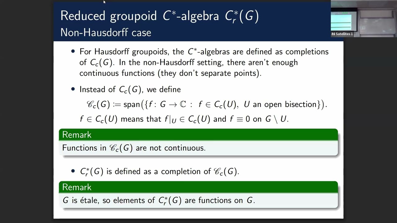 Mr. Julian Gonzales | On Hausdorff covers for non-Hausdorff groupoids