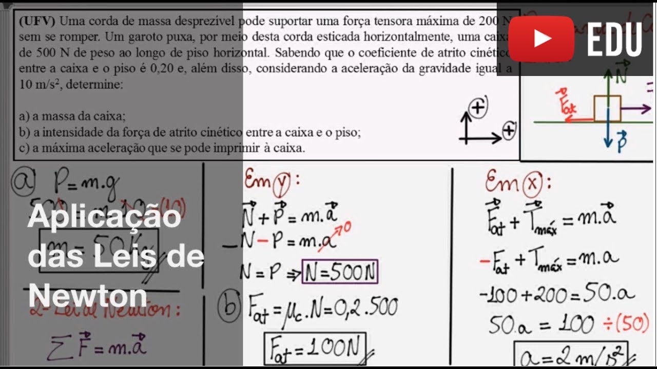 3 Lei De Newton Exercicios Resolvidos Blocos
