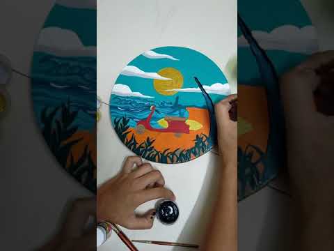 Acrylic Painting On Wood! - YouTube