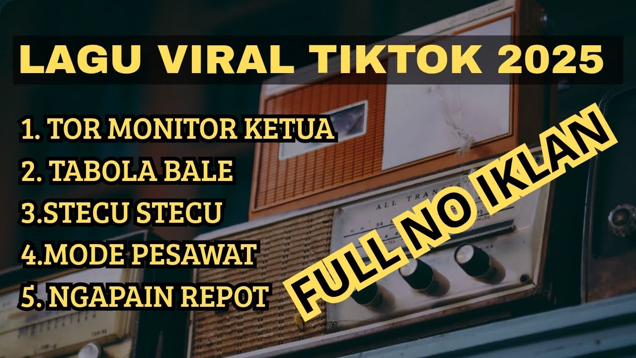 FULL ALBUM LAGU VIRAL TIKTOK 2025 SONG TIMUR -TOR MONITOR KETUA-TABOLA BALE -STECU STECU