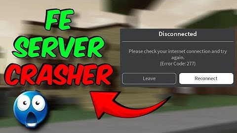 [NEW!🧠] SERVER CRASHER SCRIPT ! 🚨 | UNIVERSAL 🕵️ ( FE )