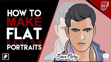 Flat Portrait Design | Sean O